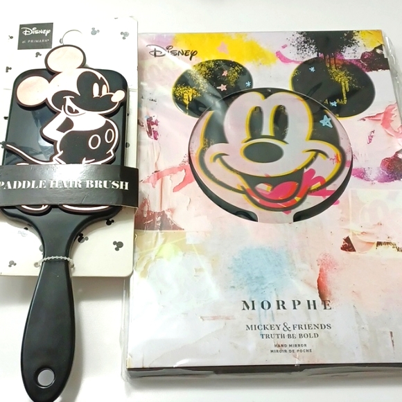 Morphe Accessories - *NWT* Mickey x Morphe Disney Mirror & Paddle Hair Brush (Set)